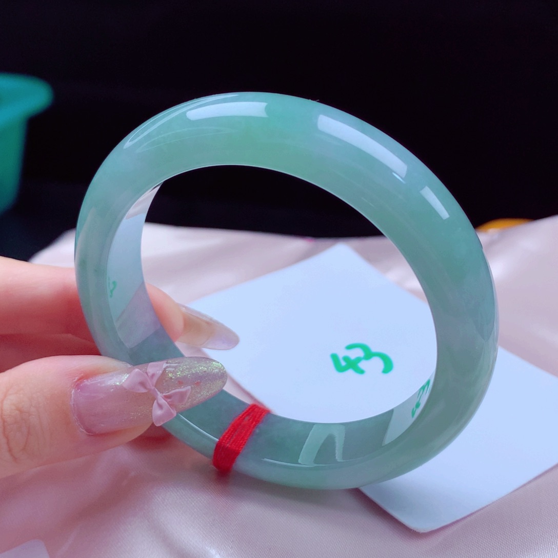 未镶嵌手镯翡翠天然缅甸翡翠A货手镯 43号