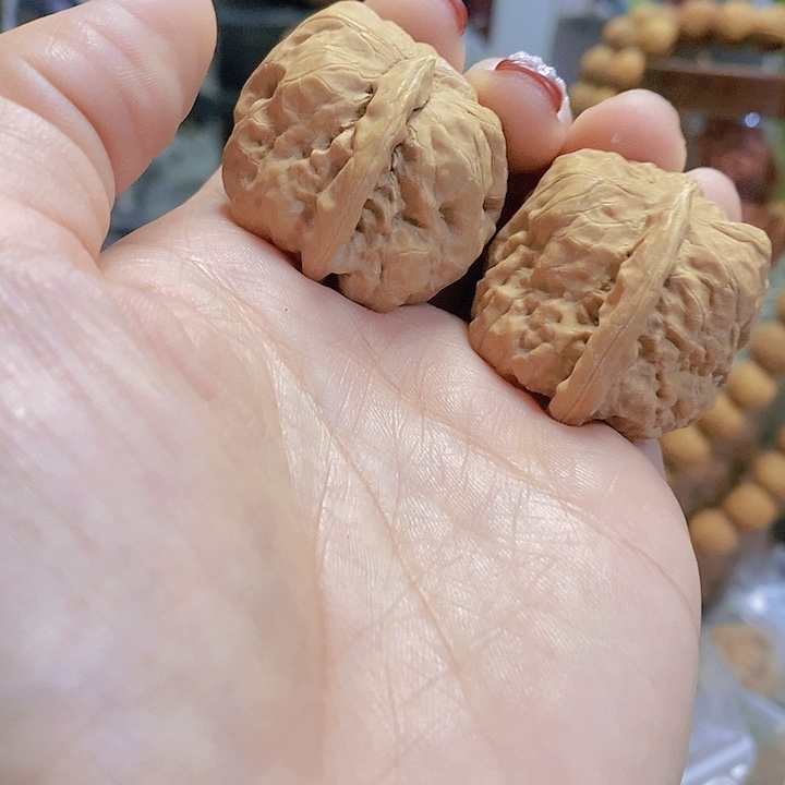 【闪购商品】文玩核桃把件34一帆风顺黄