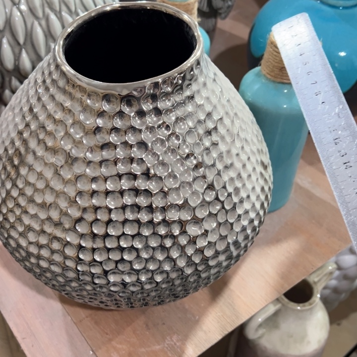 陶瓷花瓶摆件外贸出口微瑕捡漏高25口9.5公分