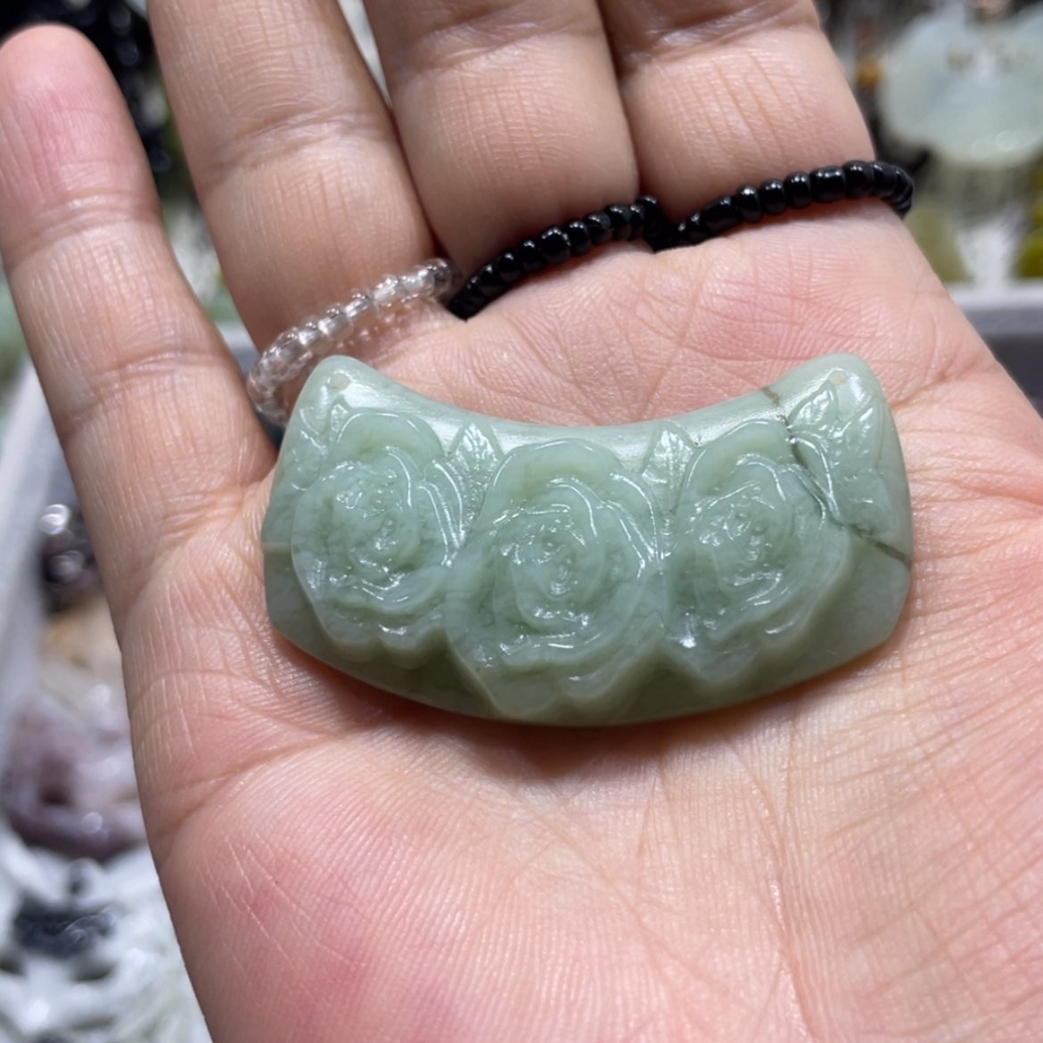 【闪购商品】岫玉颈饰未镶嵌99吊坠