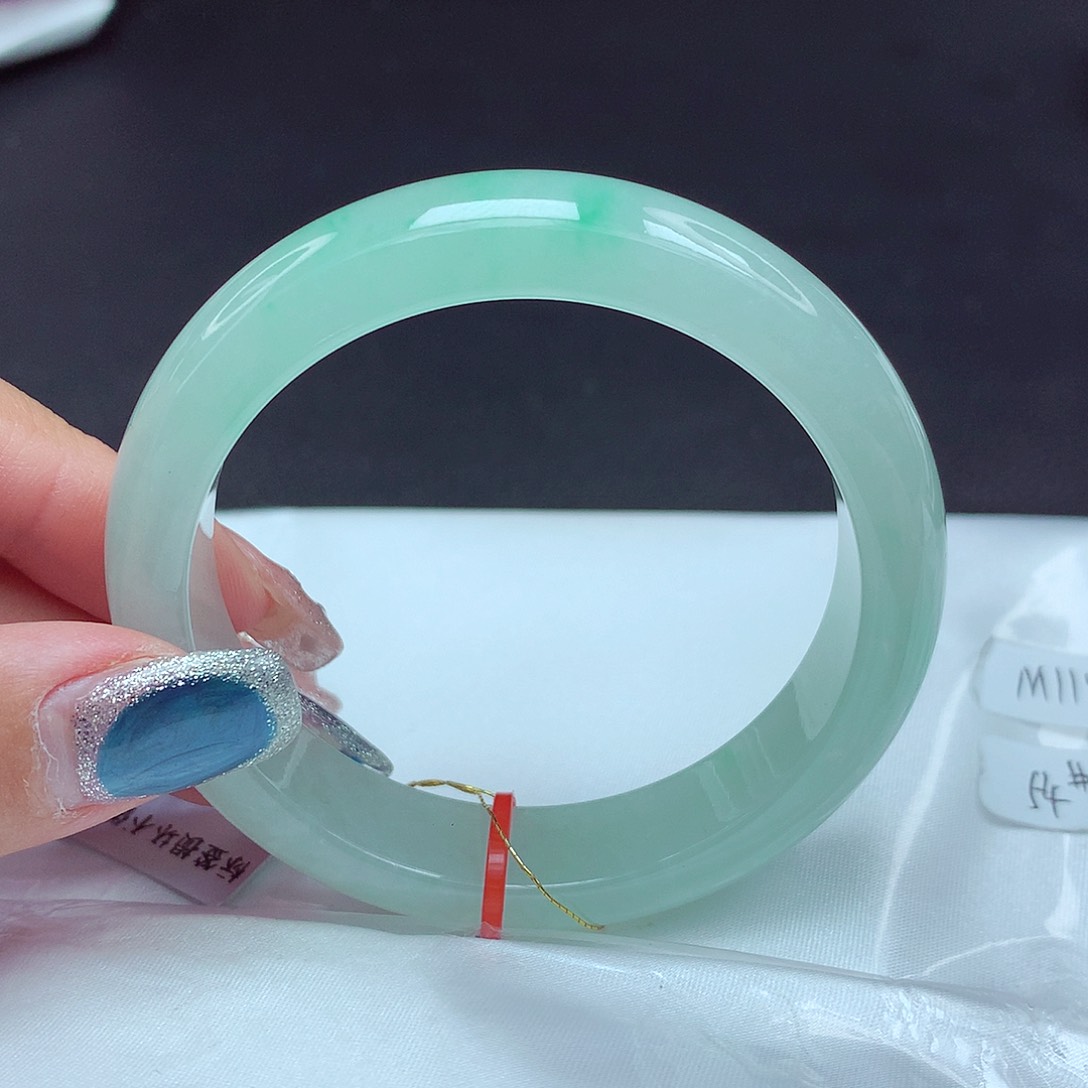 未镶嵌手镯翡翠54圈885