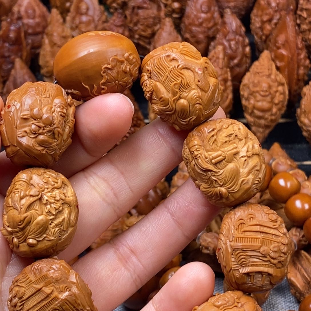 橄榄核手串/手链小***雨核雕手串