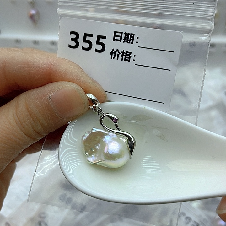 淡水珍珠颈饰银S925镶嵌