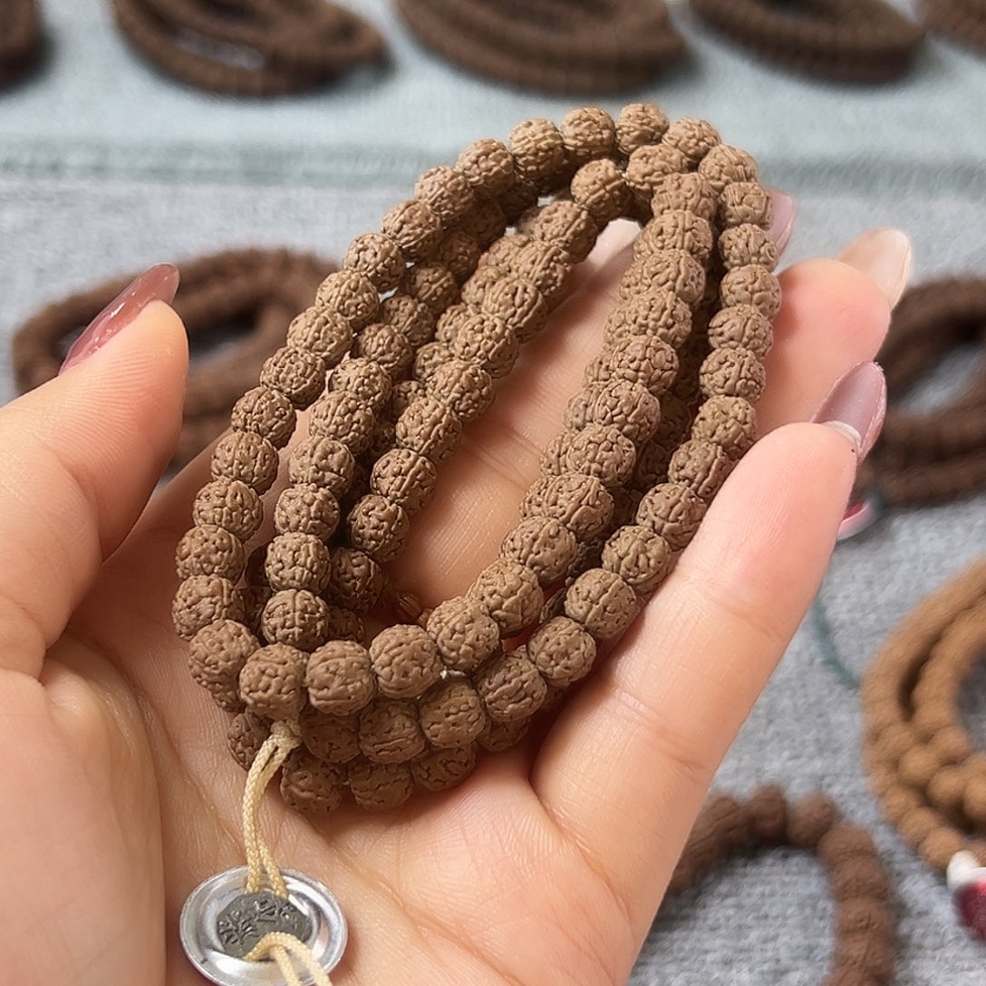 金刚菩提吊坠黄点龙108