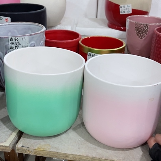 多肉绿植陶瓷花盆9.9包邮，有孔