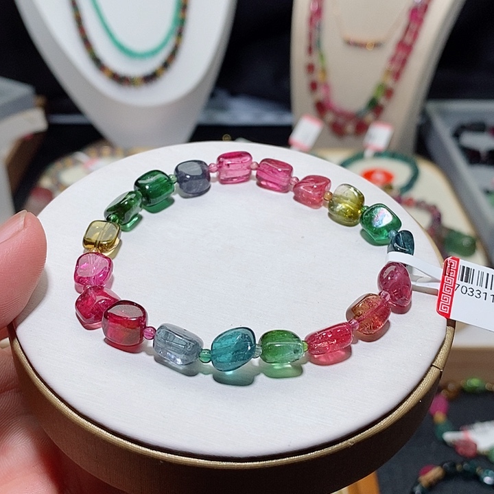 碧玺手链未镶嵌碧玺手链