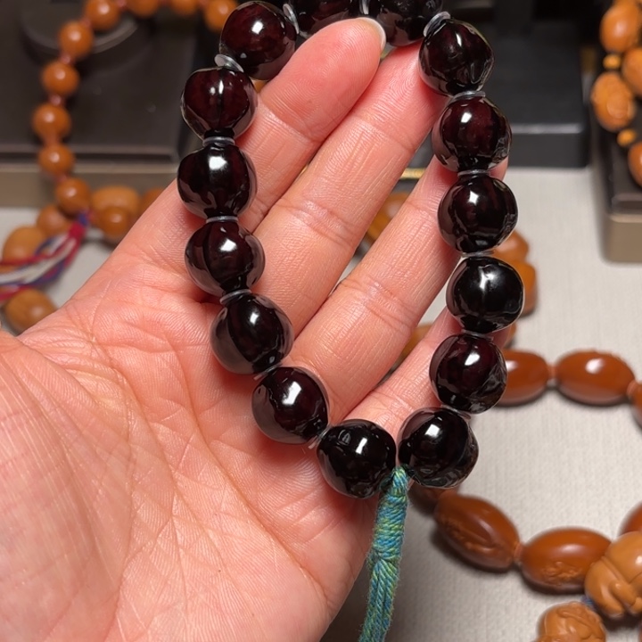 ༒***༒橄榄核手串/手链1.5黑美人