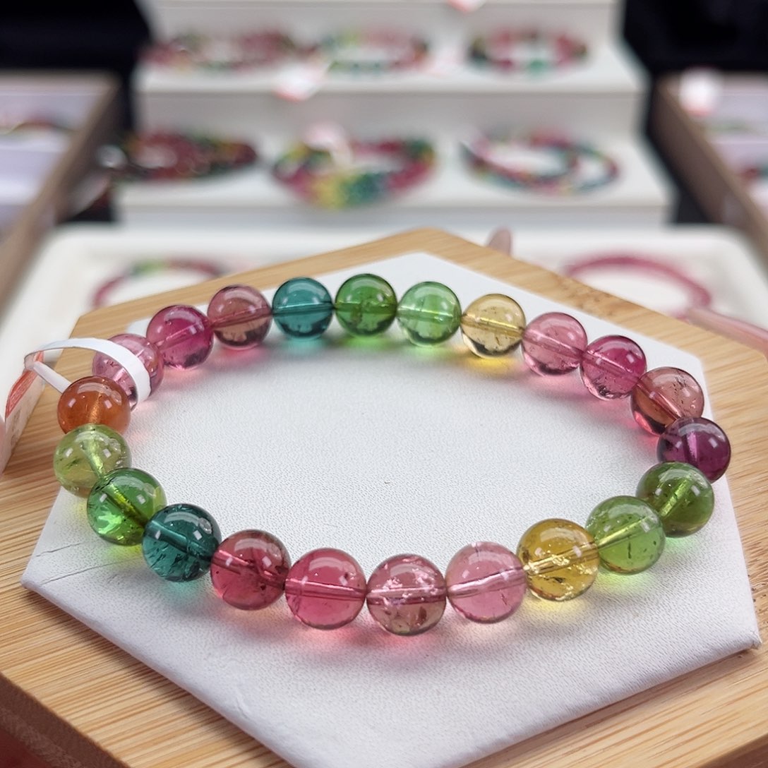 手链未镶嵌碧玺碧玺手串单圈8.8mm