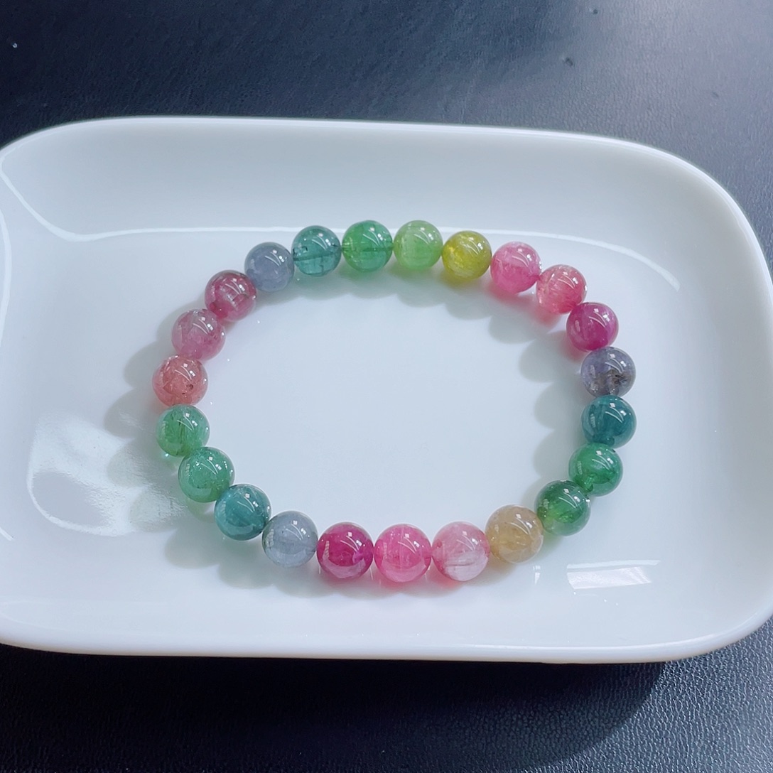 手链碧玺未镶嵌8km左右