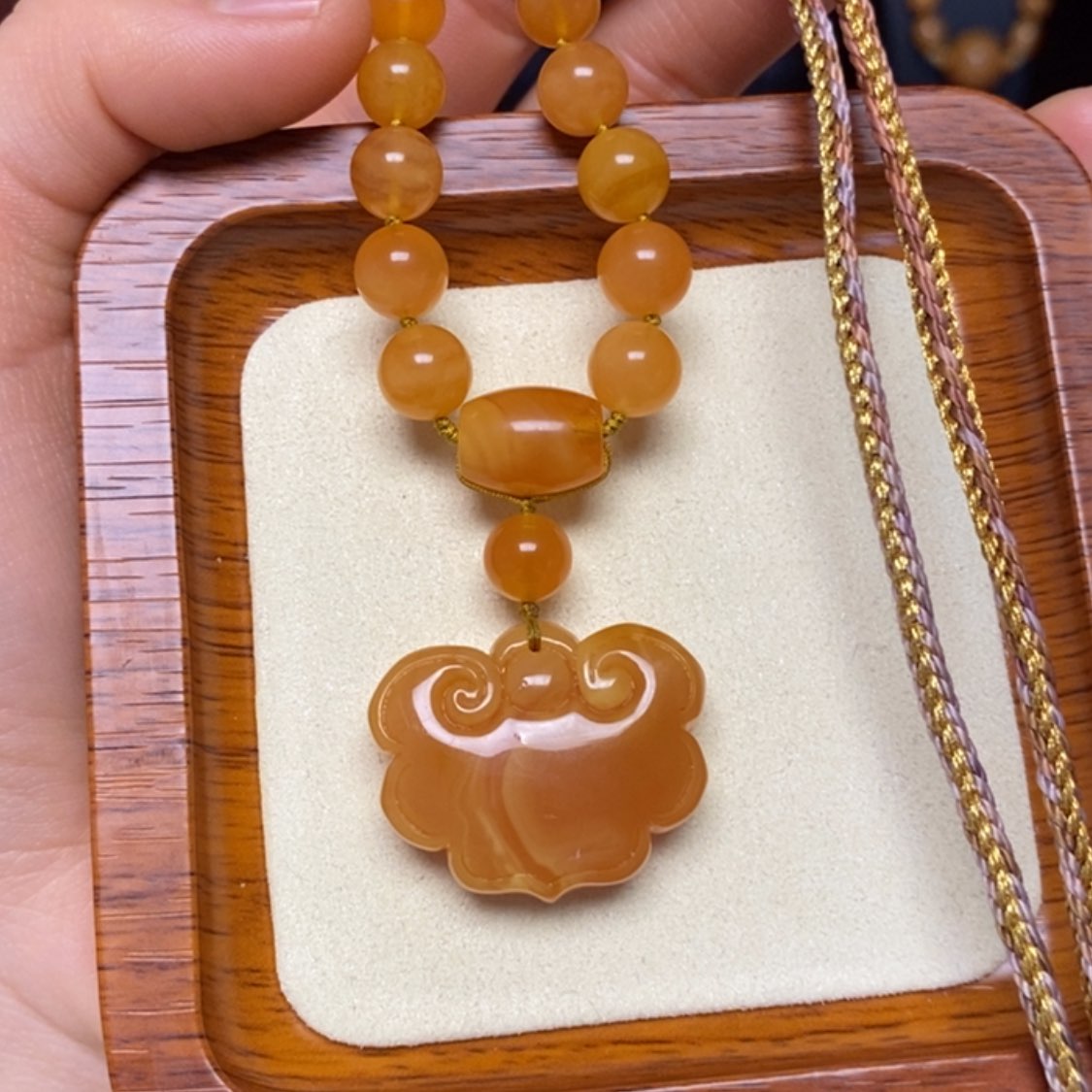 【闪购商品】蜜蜡颈饰未镶嵌项链