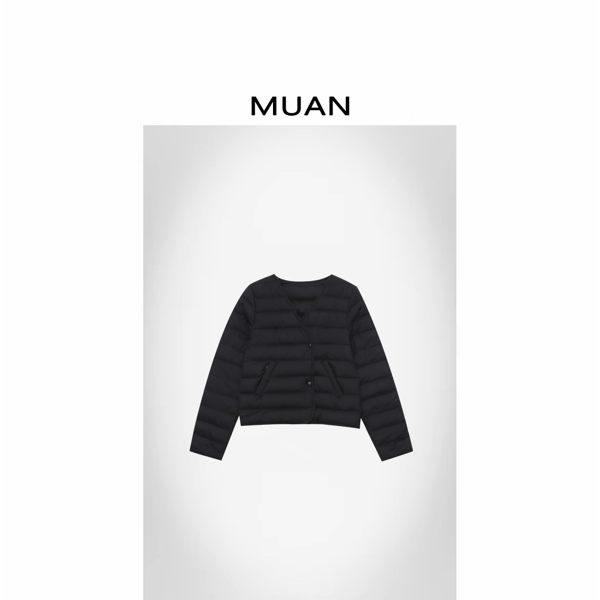 木小妹MUAN：《轻松感羽绒服》定制90白鸭高级百搭羽绒服女D-JD-8539