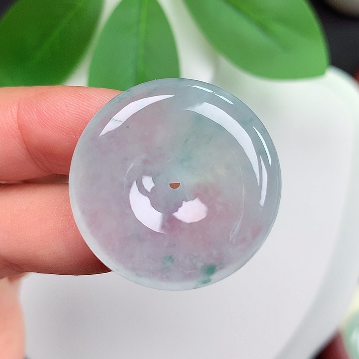 颈饰未镶嵌翡翠平安扣29.2x6.1mm