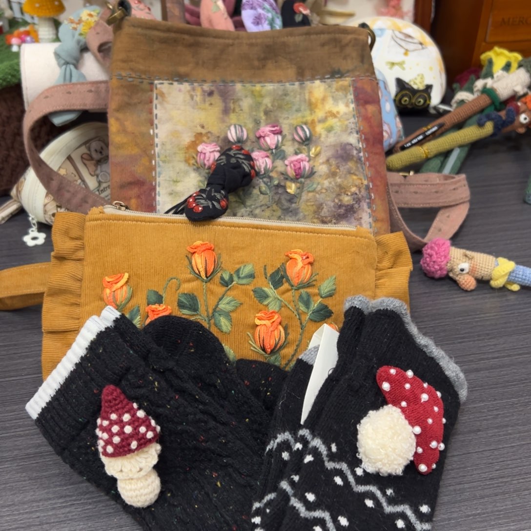 塑料钩织刺绣手工包包玩偶居家用品