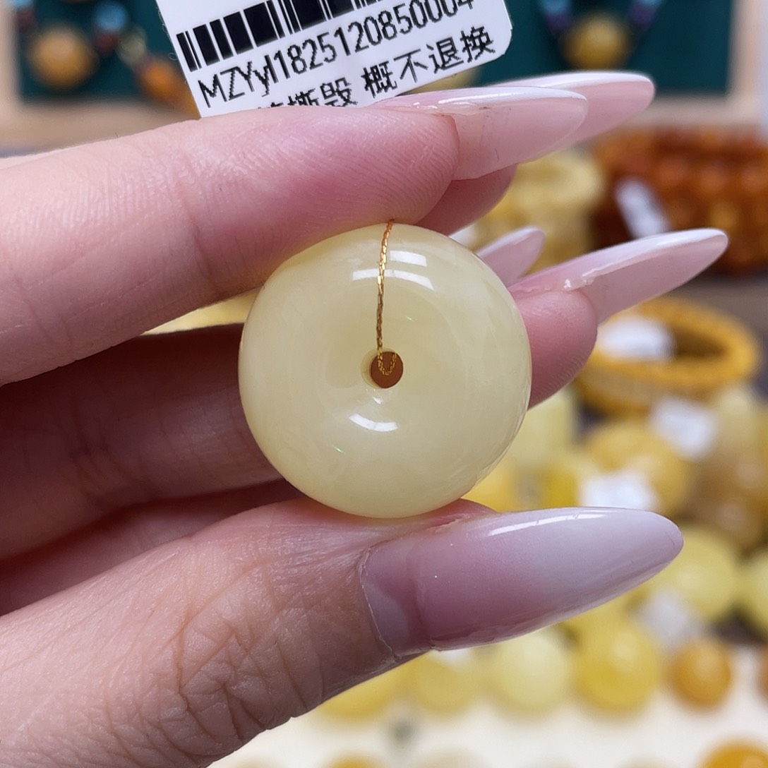 蜜蜡未镶嵌珠宝奇石22*13mm瑕