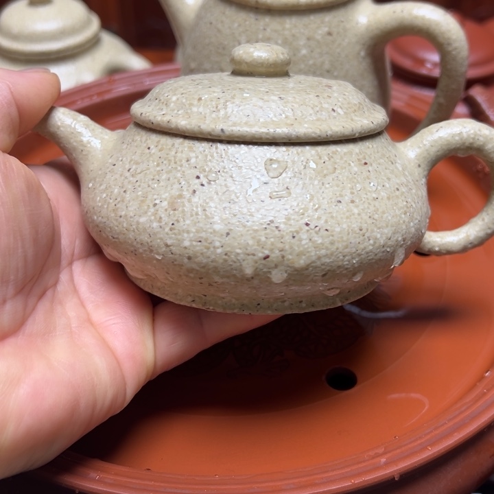 紫砂茶壶鸿*宜兴原矿本绿御皇段