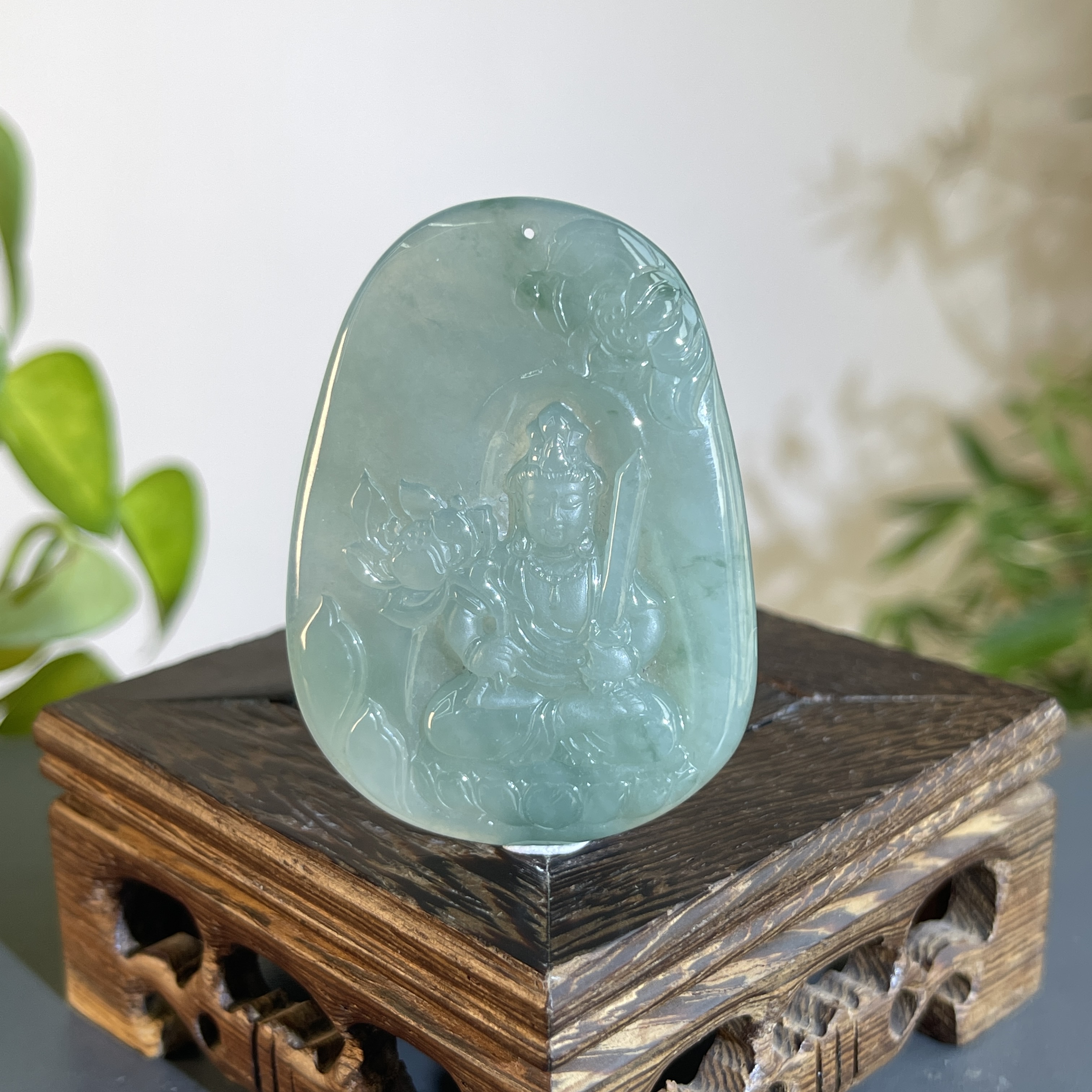 JTW11-144 天然翡翠缅甸A货 虚空藏