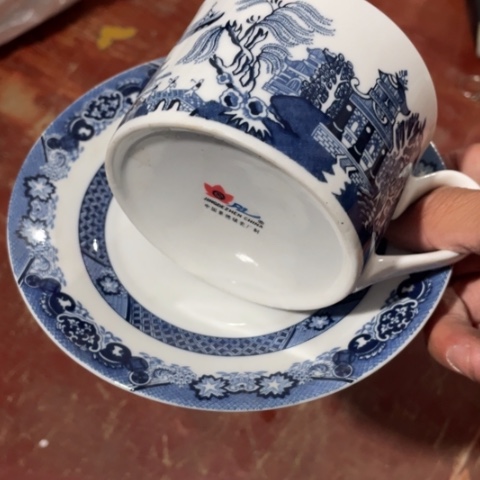 景德镇红叶陶瓷咖啡杯一套