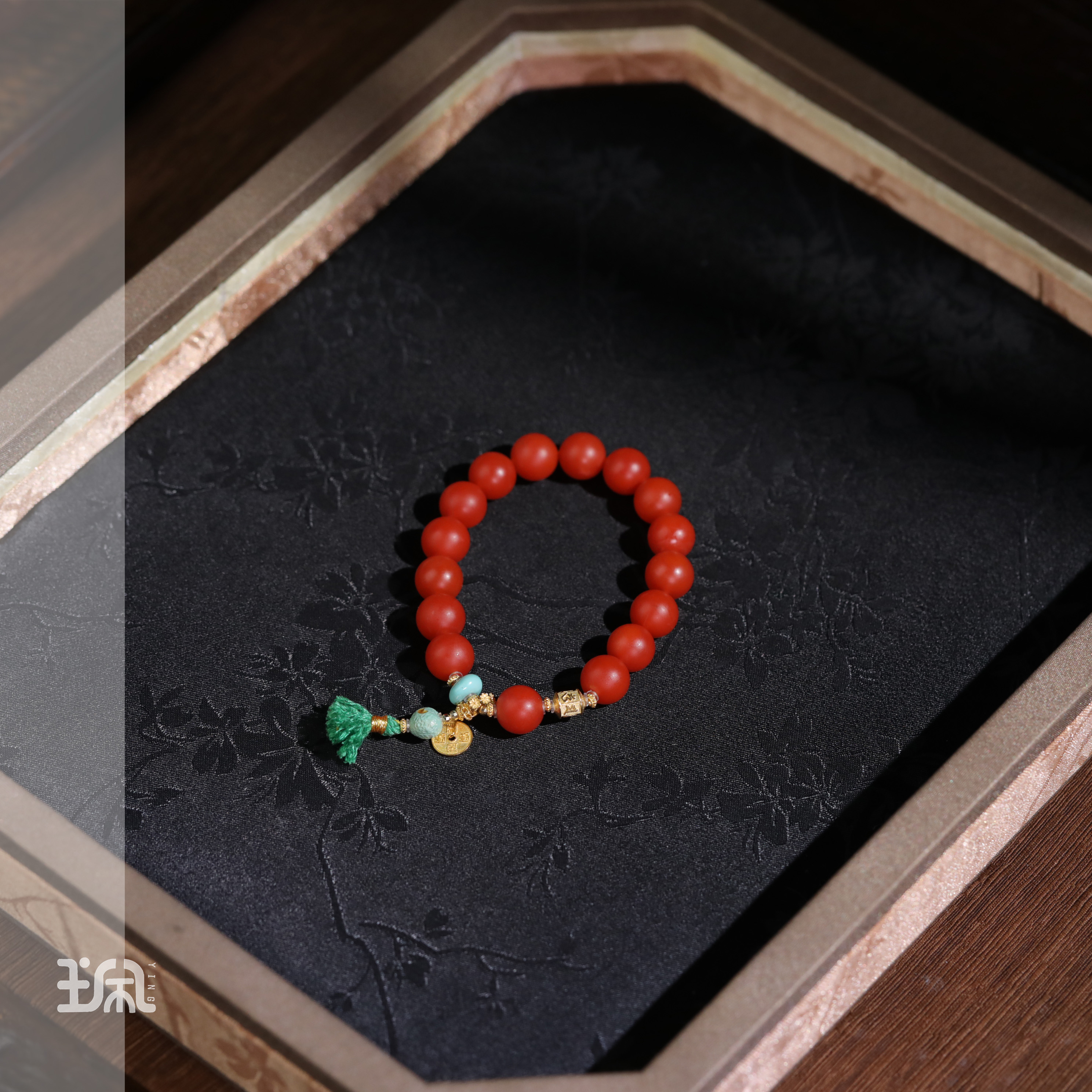 忆棠诗|南红*手串*18K金镶嵌LYC25012619多样性发其一