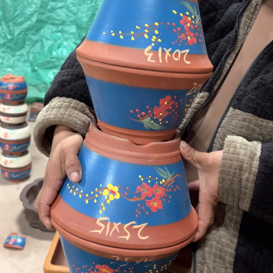 紫砂花盆紫砂花盆