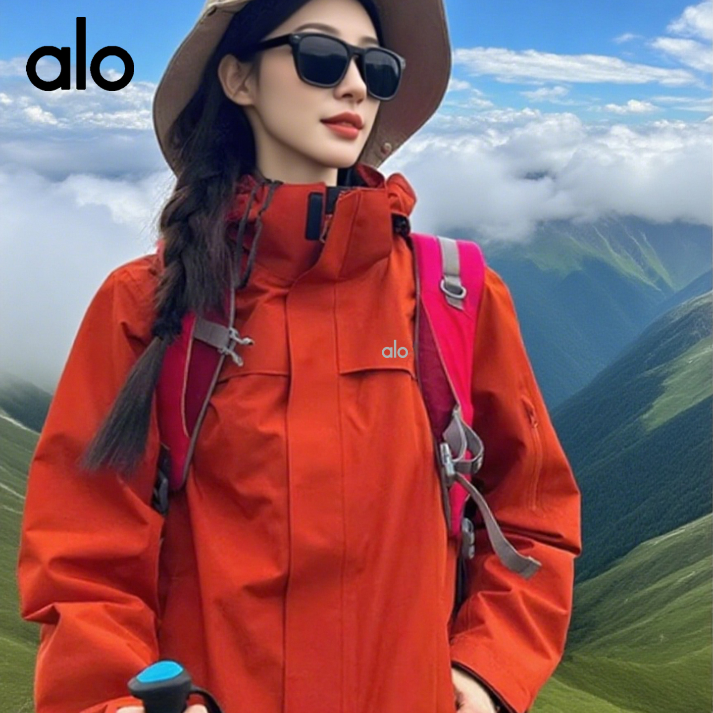 alo冲锋衣男女三合一2025春秋冬新款防风防水情侣户外登山服外套