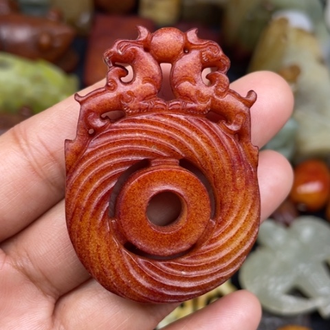 和田玉未镶嵌颈饰15