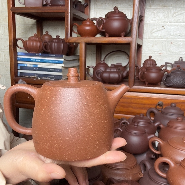云***哥茶壶紫砂汉绎500cc精工半手工