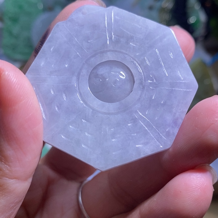 【闪购商品】翡翠挂件未镶嵌八卦