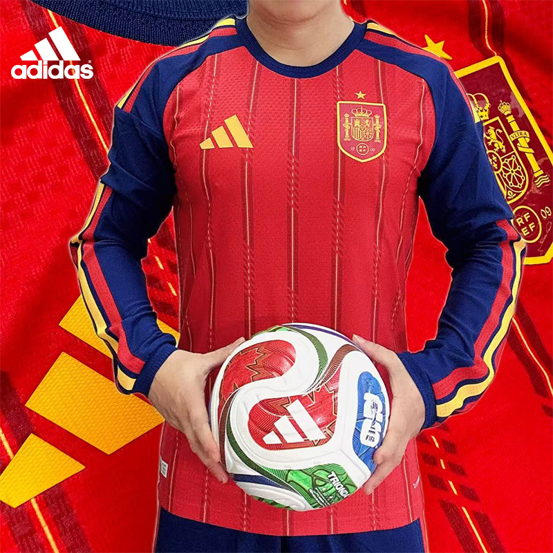2026年世界杯adidas西班牙球员长袖比赛服球衣JZ5776