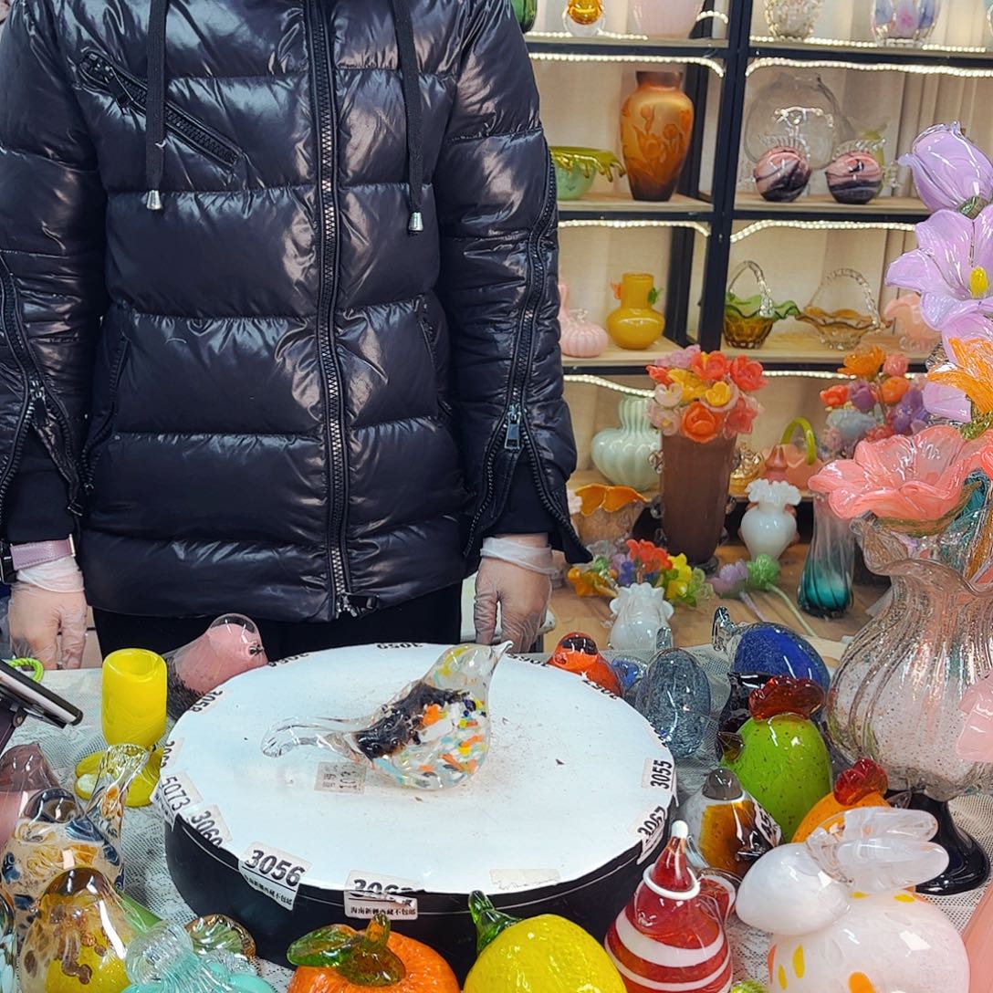 彩鸟不完美 福利家悦琉璃工艺品