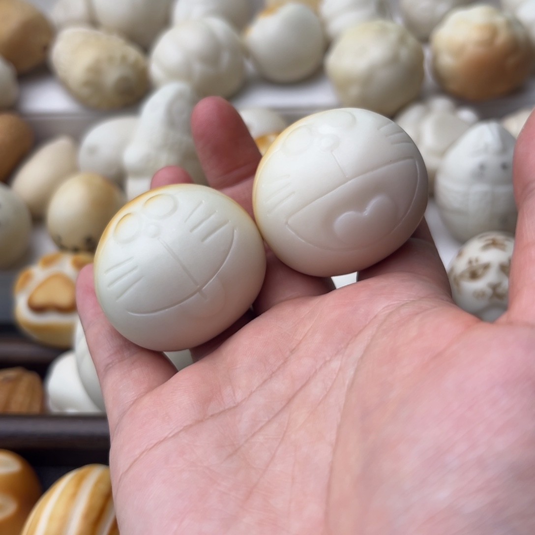 阿***了菩提根/象牙果把件定制哆啦一对画棒棒糖铃铛补费用不退换