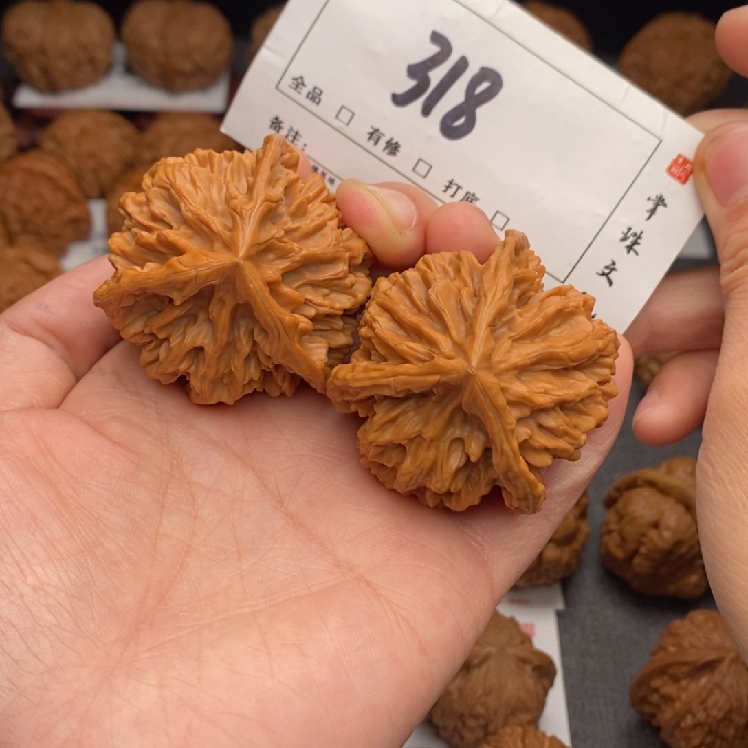 吊坠文玩核桃45帝王三棱全品318