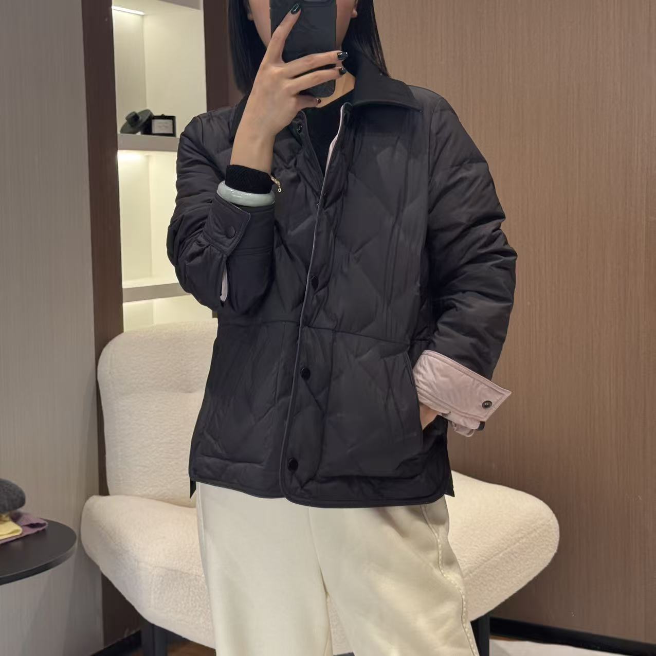 丨珊珊丨零压感匈牙利白鹅绒双面穿简约休闲百搭鹅绒外套 30133