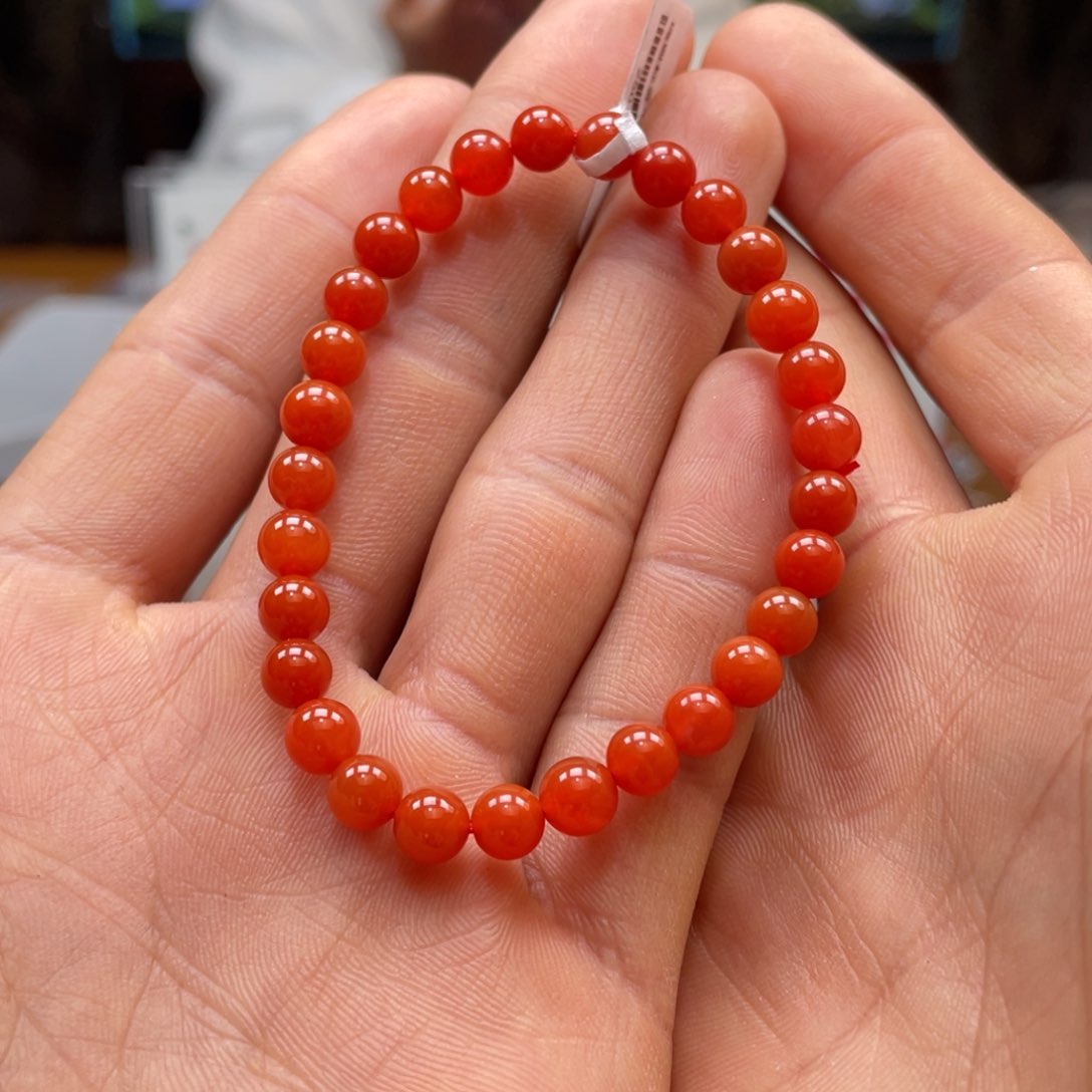 南红玛瑙三眼井单圈未镶嵌250116-38