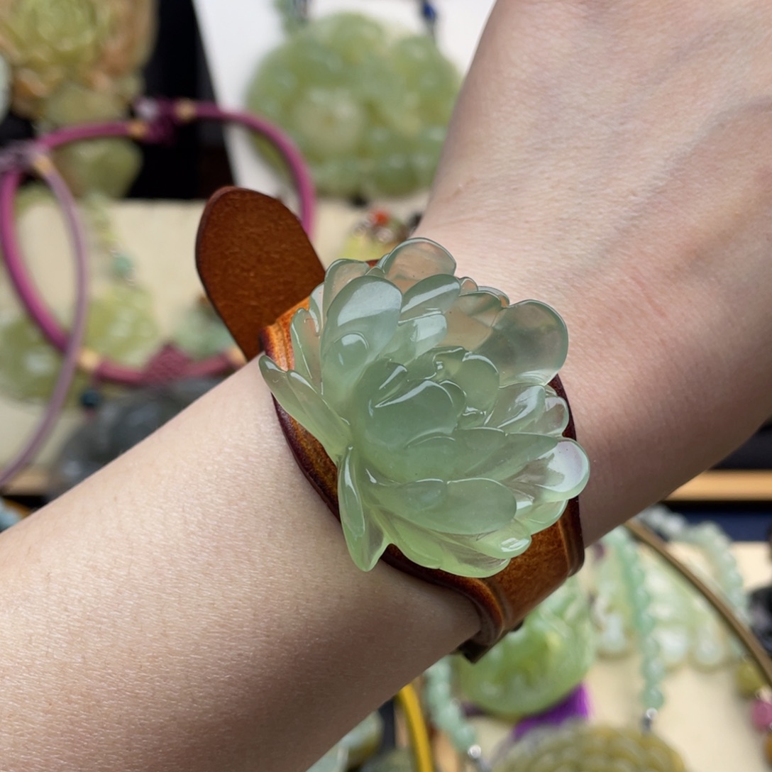 蛇纹石玉手链未镶嵌