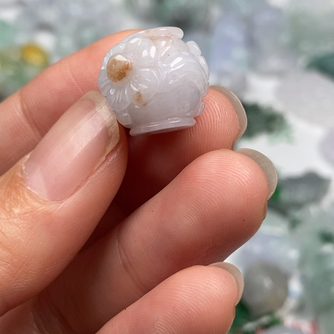岩***石翡翠未镶嵌颈饰翡翠