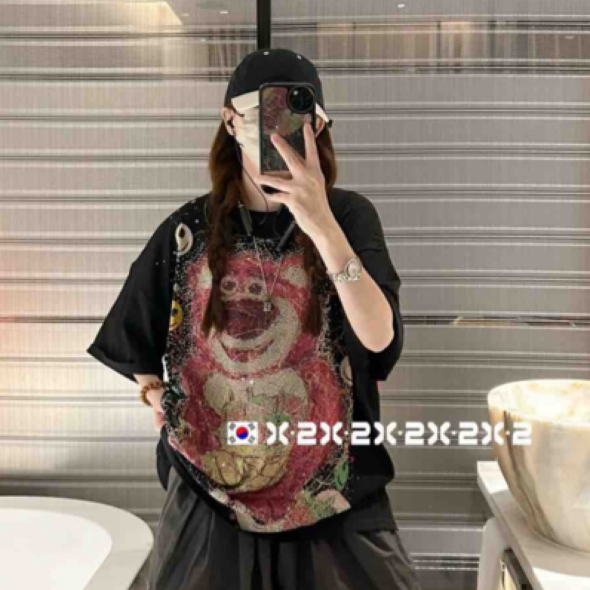 高品满天星薄款时尚宽松体恤赴约极简女装