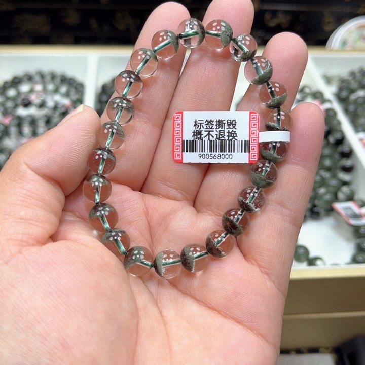 水晶绿幽灵手串未镶嵌十*幺