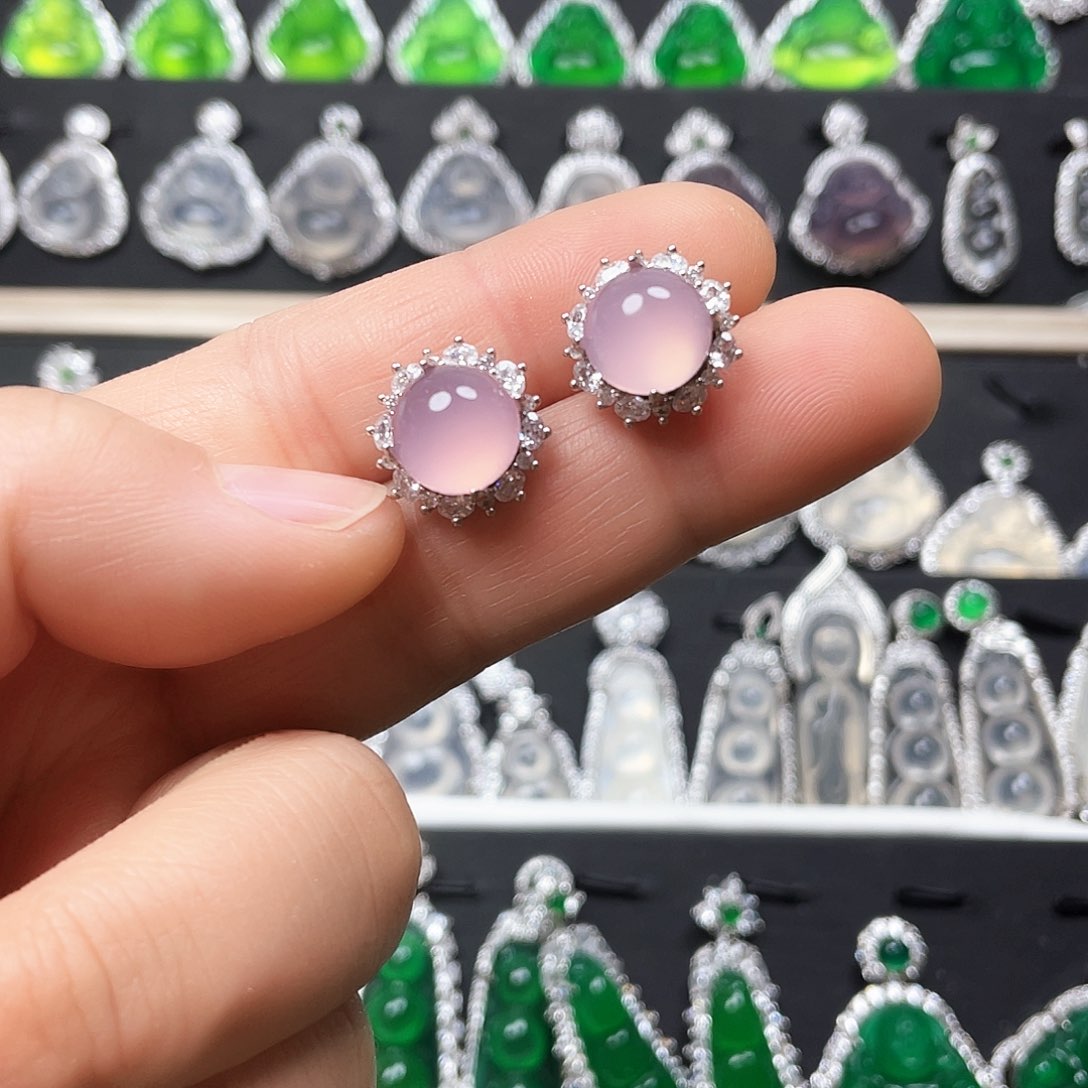 玛瑙/玉髓耳钉合金