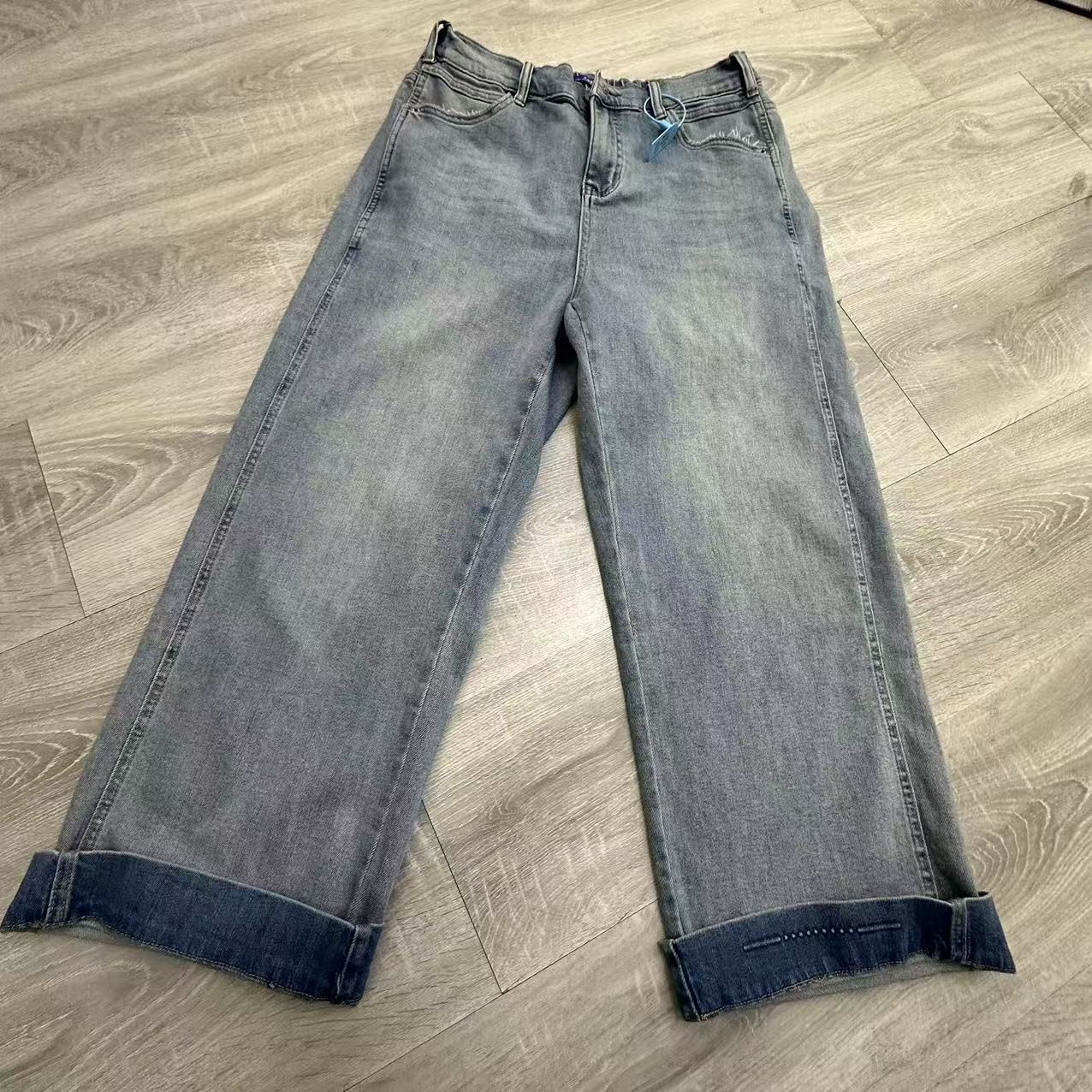 定制不支持7天无理弹力直筒牛仔裤大码百搭6633