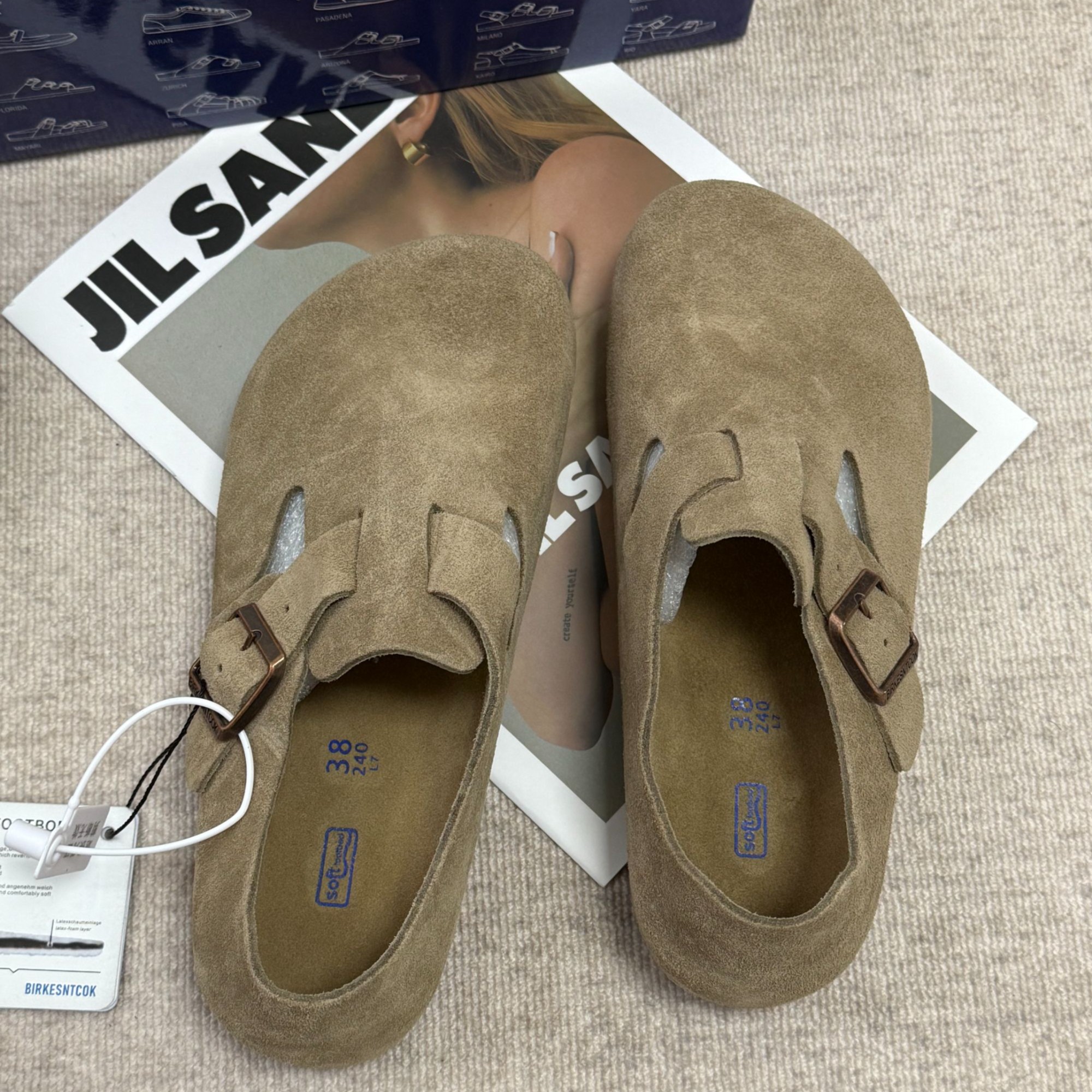 撤柜版）德国出口原单重工头层厚牛皮勃肯全包男女同款4