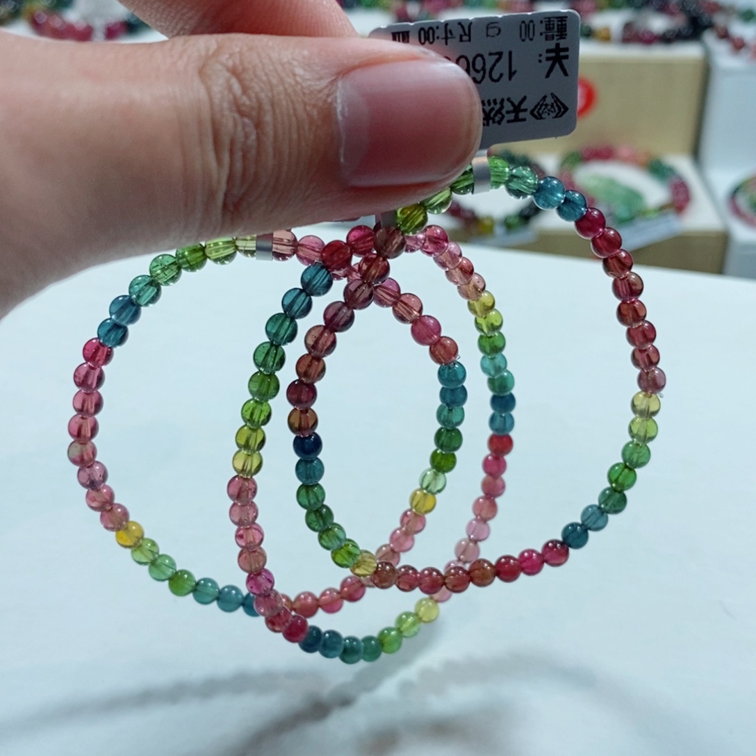 碧玺手链未镶嵌多样性发一条