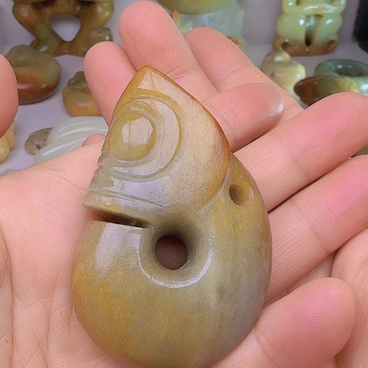 和田玉吊坠(不含链)未镶嵌