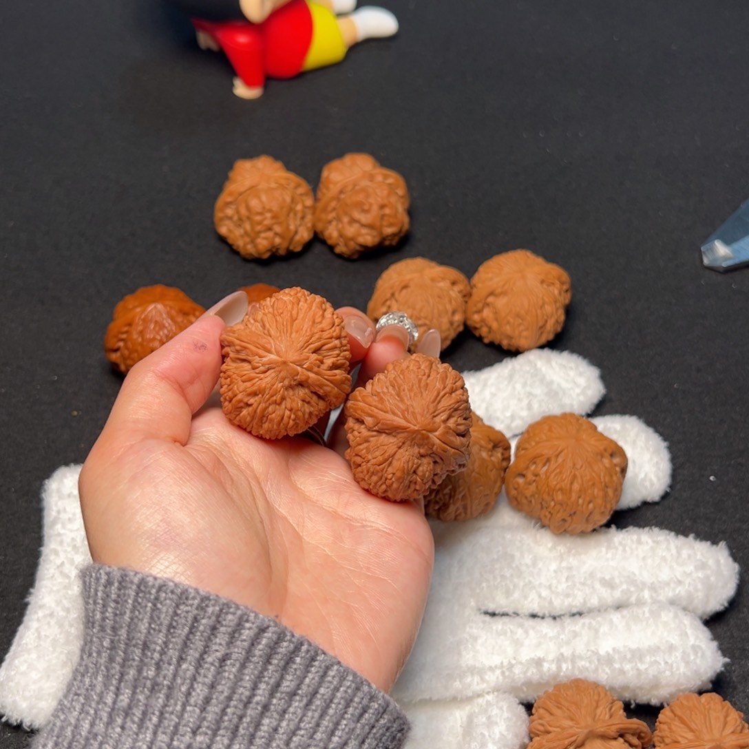 文玩核桃把件35蒜头