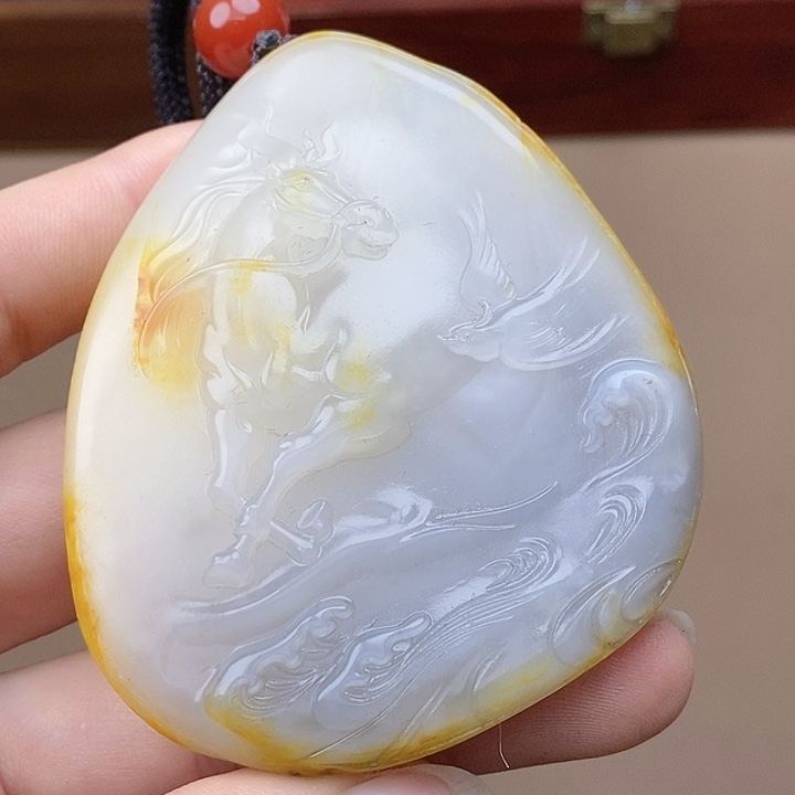 和田玉挂件未镶嵌F