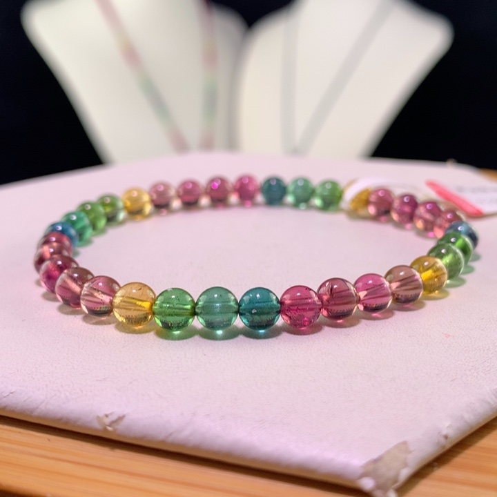 双色碧玺手链未镶嵌