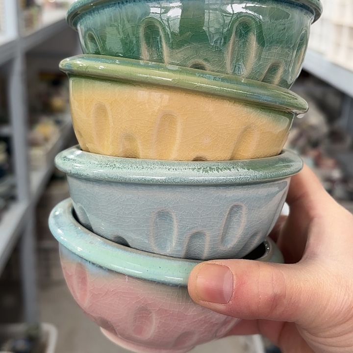 陶瓷发4个，深浅搭配