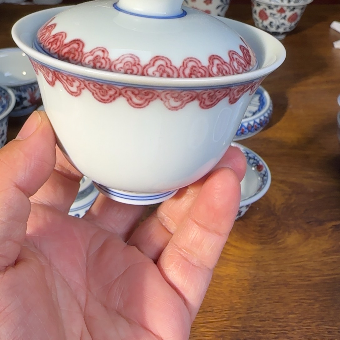 景德镇原矿釉里茶具