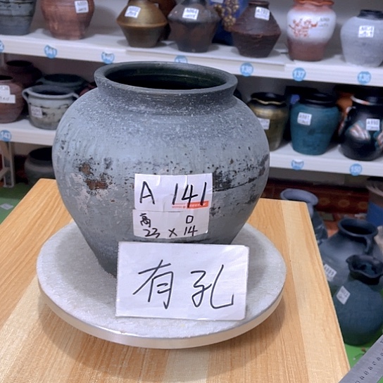 红陶手工制作工艺花盆