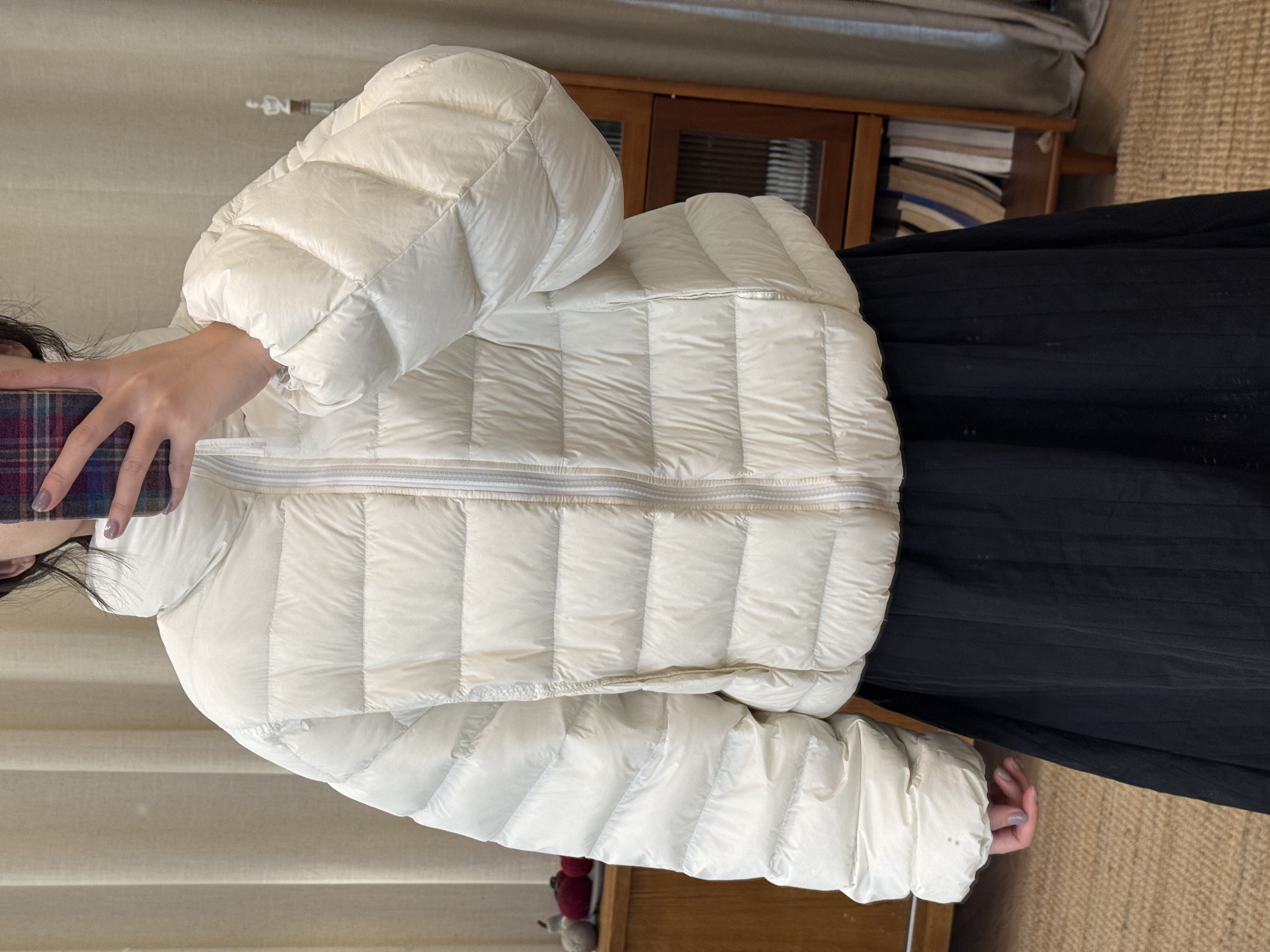 秋屿moment 宽松百搭保暖立领短款羽绒服