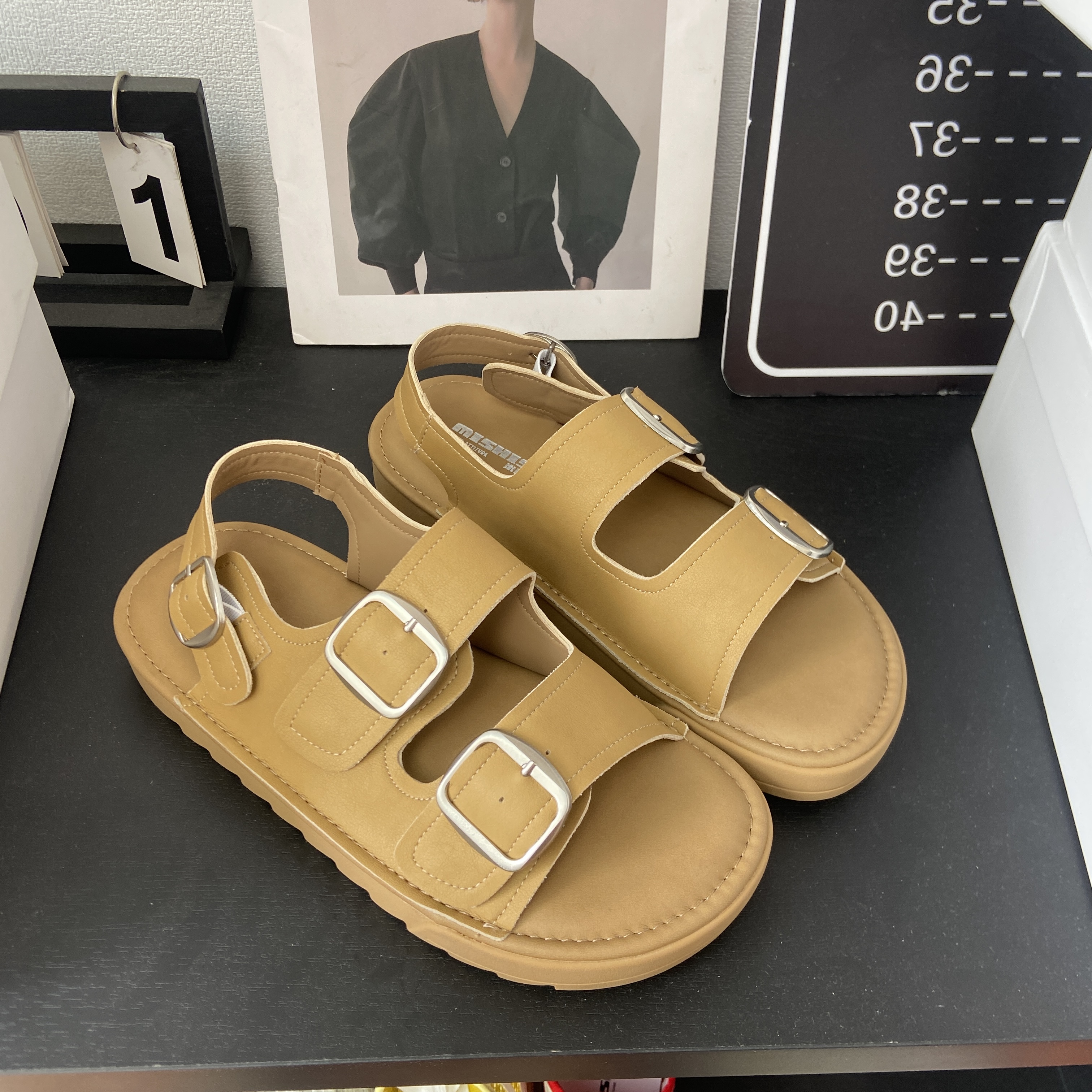 【现货现发】大米2025夏季新款半托鞋一一三图